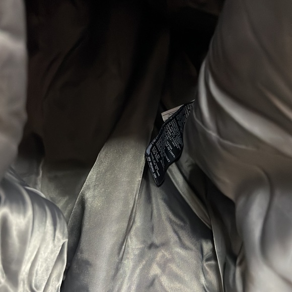 NWT,1 MADISON LUXE Fox-Fur Down Puffer Coat,attached hood removable fur,taupe - Picture 8 of 17